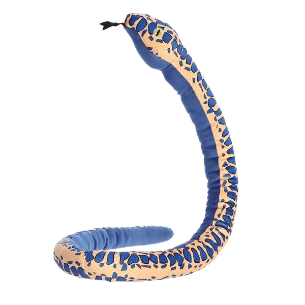 Kusheez Squishy Plush Blue Snake By Aurora 4 Kusheez Squishy Plush Blue Snake By Aurora - Image 2