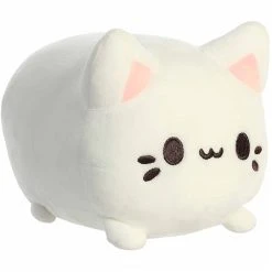Custard The White Stuffed Cat Meowchi Plush By Aurora