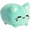 Mint The Mint Green Stuffed Cat Meowchi Plush By Aurora