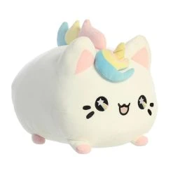 White 15 Inch Stuffed Unicorn Cat Meowchi Plush By Aurora