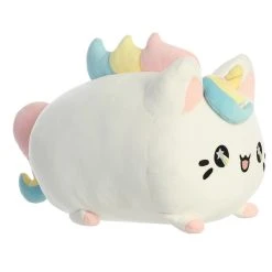 White 15 Inch Stuffed Unicorn Cat Meowchi Plush By Aurora -Boutique Plush Toy Discount Store AR 14276 4