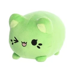 Pistachio The Green Stuffed Cat Meowchi Plush By Aurora -Boutique Plush Toy Discount Store AR 14306 6