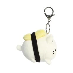 Clip-On Tamago Sushi Stuffed Cat Meowchi By Aurora -Boutique Plush Toy Discount Store AR 14310 4