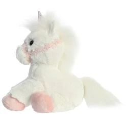 Breyer Bridle Buddies Stuffed White Unicorn By Aurora -Boutique Plush Toy Discount Store AR 14367 4