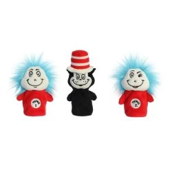 Dr. Seuss Cat In The Hat Plush Finger Puppet Set By Aurora