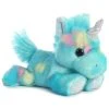 Blueberry The Small Stuffed Blue Unicorn Bright Fancies By Aurora