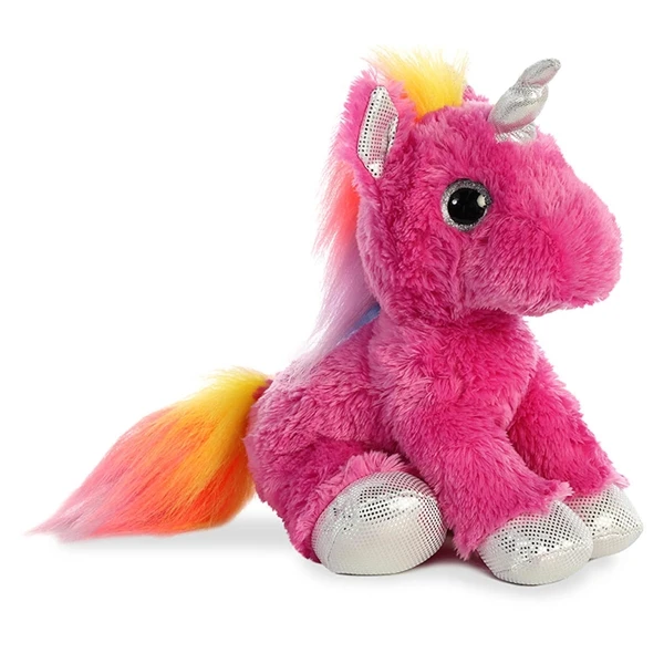 Cosmic The Stuffed Fuchsia Unicorn With Silver Hooves By Aurora 3 Cosmic The Stuffed Fuchsia Unicorn With Silver Hooves By Aurora