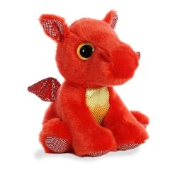 Flame The Small Red Stuffed Dragon Big Eyed Sparkle Tales By Aurora
