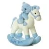 Musical Plush Blue Rocking Horse With Teddy Bear By Ebba 2 Musical Plush Blue Rocking Horse With Teddy Bear By Ebba -Boutique Plush Toy Discount Store AR 20649 2