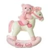 Musical Plush Pink Rocking Horse With Teddy Bear By Ebba -Boutique Plush Toy Discount Store AR 20650 2