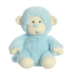 Chimpy The Baby Safe Blue Stuffed Monkey By Ebba