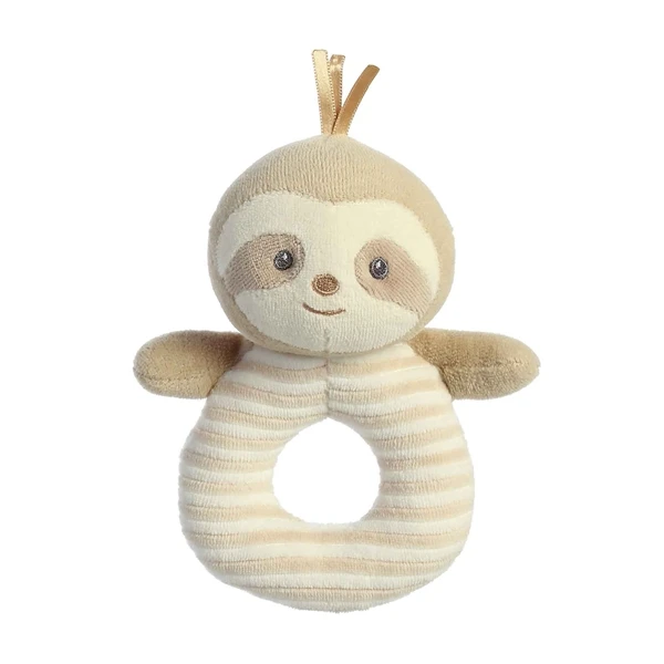 Naturally Sam The Plush Sloth Cotton Baby Rattle By Ebba 3 Naturally Sam The Plush Sloth Cotton Baby Rattle By Ebba