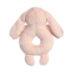Dewey Rose Plush Bunny Baby Rattle By Ebba -Boutique Plush Toy Discount Store AR 23248 5