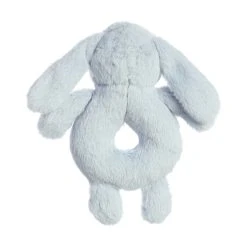 Dewey Sky Plush Bunny Baby Rattle By Ebba -Boutique Plush Toy Discount Store AR 23249 5