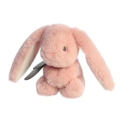 Small Brenna The Baby Safe Bunny Eco-Friendly Stuffed Rattle By Ebba -Boutique Plush Toy Discount Store AR 23330 5