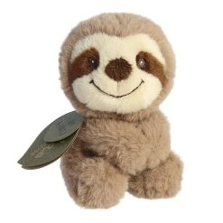 Small Silas The Baby Safe Sloth Eco-Friendly Stuffed Rattle By Ebba