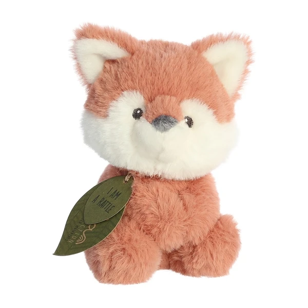 Baby Safe Fox Kit Eco-Friendly Stuffed Rattle By Ebba 3 Baby Safe Fox Kit Eco-Friendly Stuffed Rattle By Ebba
