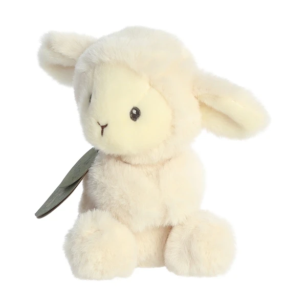 Baby Safe Lamb Eco-Friendly Stuffed Rattle By Ebba 7 Baby Safe Lamb Eco-Friendly Stuffed Rattle By Ebba - Image 5