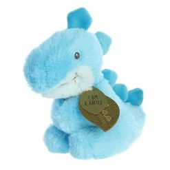 Baby Safe Sydney The Eco-Friendly Plush Stegosaurus Rattle By Ebba
