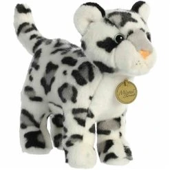 Realistic Stuffed Standing Snow Leopard Miyoni Wild Cat Plush By Aurora