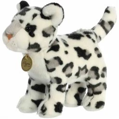 Realistic Stuffed Standing Snow Leopard Miyoni Wild Cat Plush By Aurora -Boutique Plush Toy Discount Store AR 26398 6
