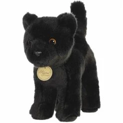 Realistic Stuffed Standing Black Panther Miyoni Wild Cat Plush By Aurora -Boutique Plush Toy Discount Store AR 26405 6