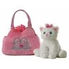 Fancy Pals Plush Pink Pet Carrier With Plush White Cat By Aurora -Boutique Plush Toy Discount Store AR 30765 2