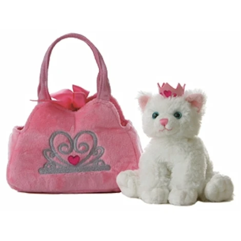 Fancy Pals Plush Pink Pet Carrier With Plush White Cat By Aurora 3 Fancy Pals Plush Pink Pet Carrier With Plush White Cat By Aurora