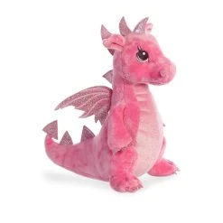 Dahlia The Pink Stuffed Dragon Sparkle Tales Plush By Aurora