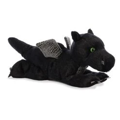 Midnight The Stuffed Black Dragon Flopsie By Aurora