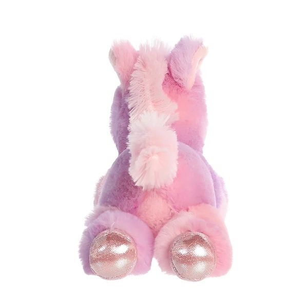 Plush Pink Rainbow Unicorn Mini Flopsie By Aurora 6 Plush Pink Rainbow Unicorn Mini Flopsie By Aurora - Image 4