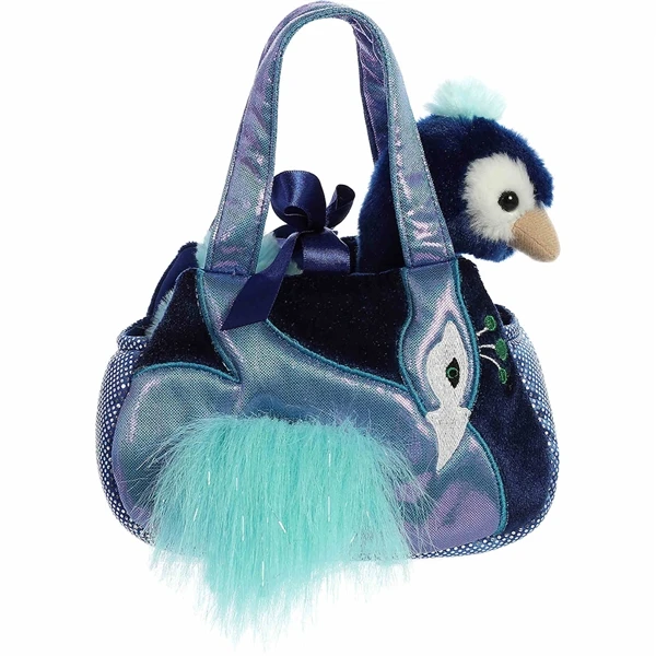 Pet Carrier With Stuffed Peacock Luxe Boutique Plush By Aurora 3 Pet Carrier With Stuffed Peacock Luxe Boutique Plush By Aurora