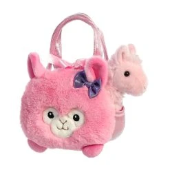 Fancy Pals Plush Bubblegum Llama With Pink Bag By Aurora -Boutique Plush Toy Discount Store AR 32900 4