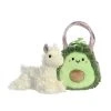 Fancy Pals Plush Llama With Avocado Bag By Aurora -Boutique Plush Toy Discount Store AR 32908 2
