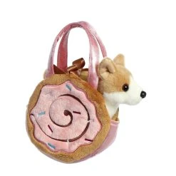 Fancy Pals Plush Dog With Cinnamon Roll Bag By Aurora -Boutique Plush Toy Discount Store AR 32909 4