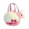 Fancy Pals Plush Pink Cow With Sweets Rainbow Pink Bag By Aurora