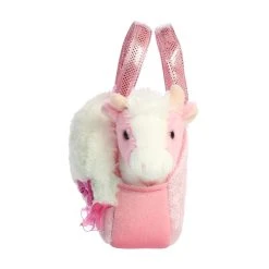 Fancy Pals Plush Pink Cow With Sweets Rainbow Pink Bag By Aurora -Boutique Plush Toy Discount Store AR 32927 4