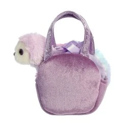 Fancy Pals Plush Purple Sloth With Sweets Rainbow Purple Bag By Aurora -Boutique Plush Toy Discount Store AR 32928 5
