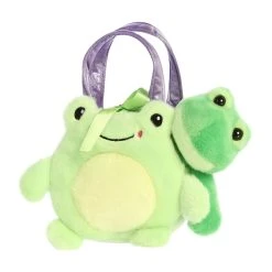 Fancy Pals Plush Frog With Froggy Bag By Aurora -Boutique Plush Toy Discount Store AR 32929 5