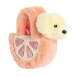 Fancy Pals Plush Retriever Dog With Grapefruit Bag By Aurora 10 Fancy Pals Plush Retriever Dog With Grapefruit Bag By Aurora -Boutique Plush Toy Discount Store AR 32930 4