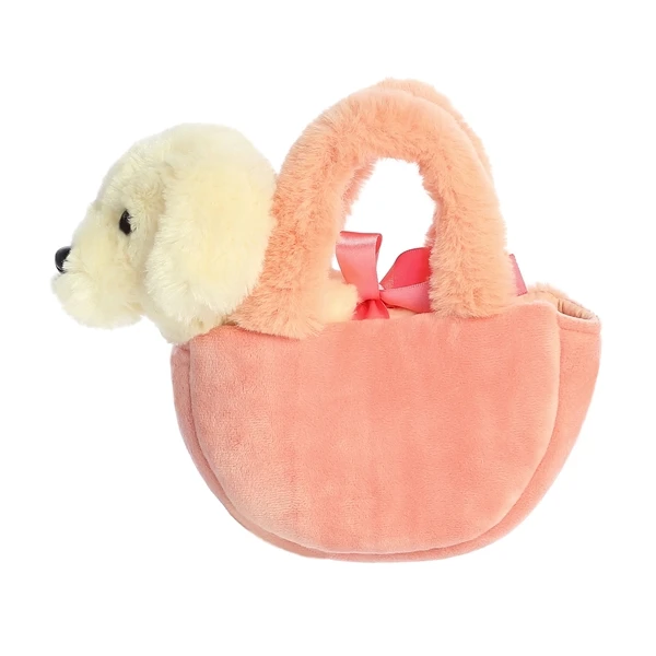 Fancy Pals Plush Retriever Dog With Grapefruit Bag By Aurora 7 Fancy Pals Plush Retriever Dog With Grapefruit Bag By Aurora - Image 5