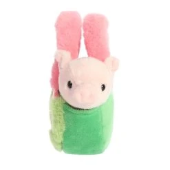 Fancy Pals Plush Piglet With Watermelon Bag By Aurora -Boutique Plush Toy Discount Store AR 32931 4