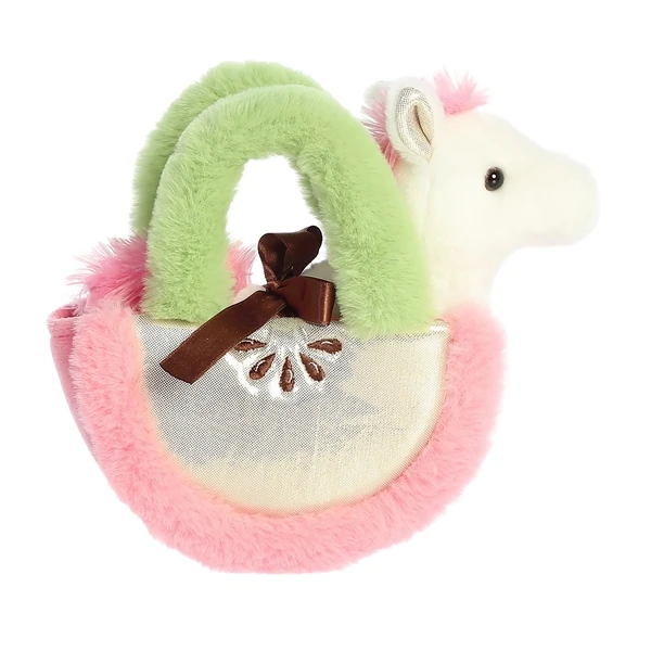 Fancy Pals Plush Pony With Apple Slice Bag By Aurora 4 Fancy Pals Plush Pony With Apple Slice Bag By Aurora - Image 2