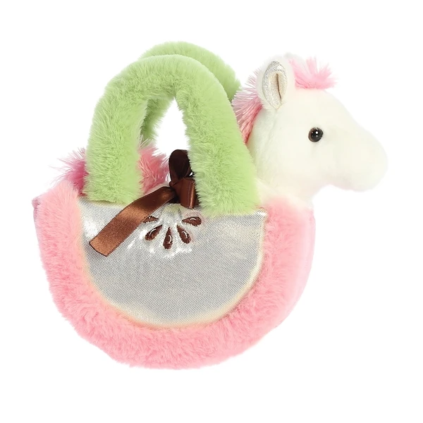 Fancy Pals Plush Pony With Apple Slice Bag By Aurora 6 Fancy Pals Plush Pony With Apple Slice Bag By Aurora - Image 4