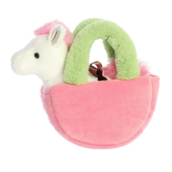Fancy Pals Plush Pony With Apple Slice Bag By Aurora 8 Fancy Pals Plush Pony With Apple Slice Bag By Aurora - Image 6