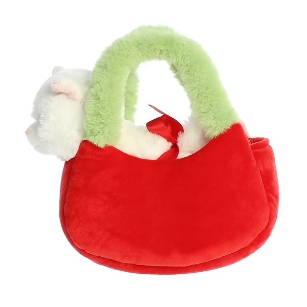 Fancy Pals Plush White Kitty With Cherry Bag By Aurora 8 Fancy Pals Plush White Kitty With Cherry Bag By Aurora - Image 6