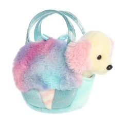 Fancy Pals Plush Dog With Cotton Candy Bag By Aurora -Boutique Plush Toy Discount Store AR 32936 4