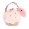 Fancy Pals Plush Pink T-Rex With Ice Cream Cone Bag By Aurora -Boutique Plush Toy Discount Store AR 32937 2
