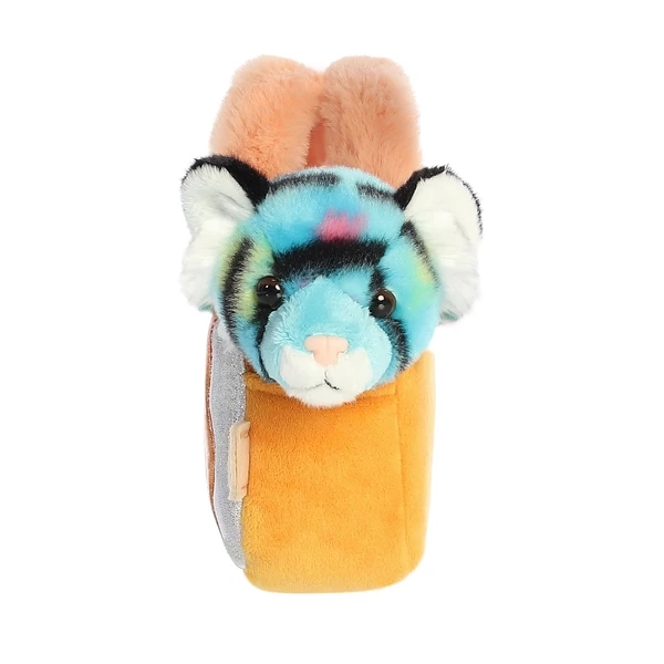 Fancy Pals Plush Blue Tiger With Dreamsicle Bag By Aurora 4 Fancy Pals Plush Blue Tiger With Dreamsicle Bag By Aurora - Image 2