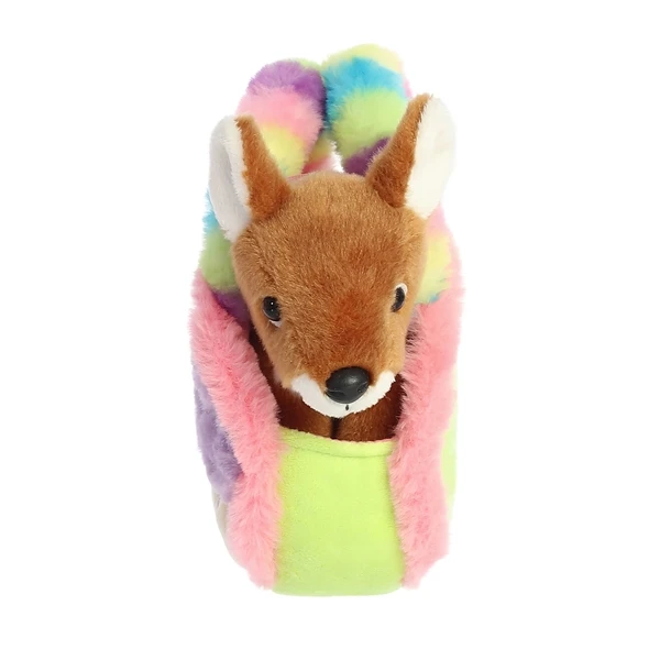 Fancy Pals Plush Fawn Deer With Enchanted Rainbow Bag By Aurora 5 Fancy Pals Plush Fawn Deer With Enchanted Rainbow Bag By Aurora - Image 3